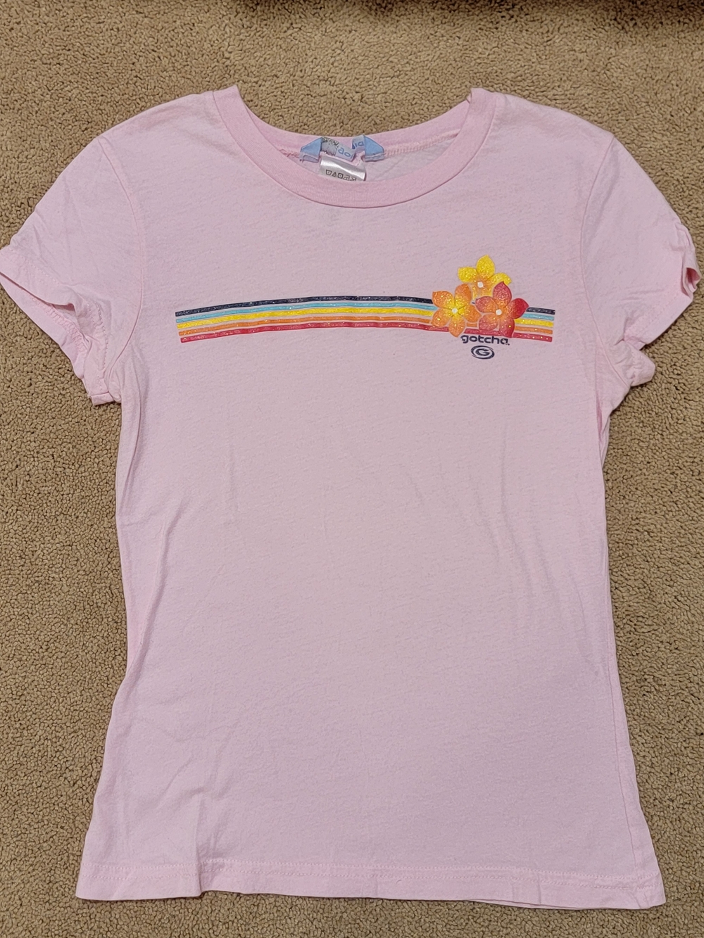 Vintage Y2K Gotcha Womens Pink T-Shirt - Medium